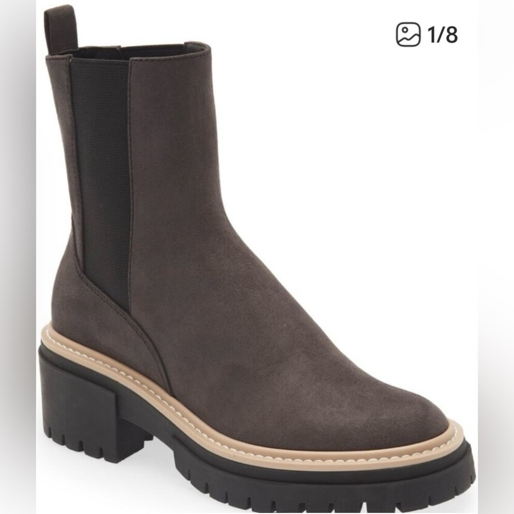 Open Edit Mya Lug Sole
Chelsea Boot Gray Faux sizes 8.5 original price $90